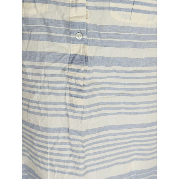 J.Crew Womens Blue & White Stripe Cotton Collared Sleeveless Top Estimated Small - Picture 5 of 9